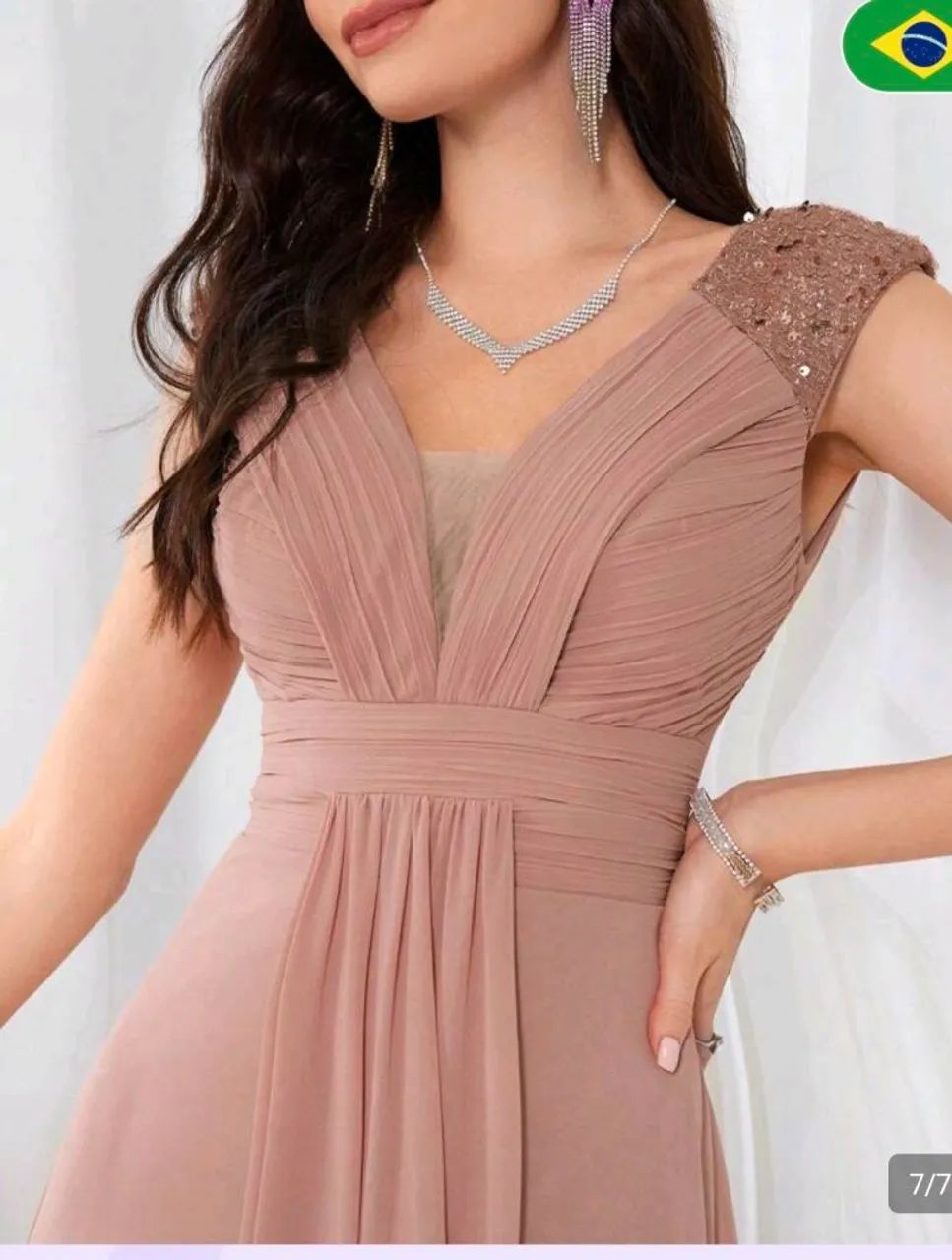 Vestido de madrinha rosa antigo  - Foto 3
