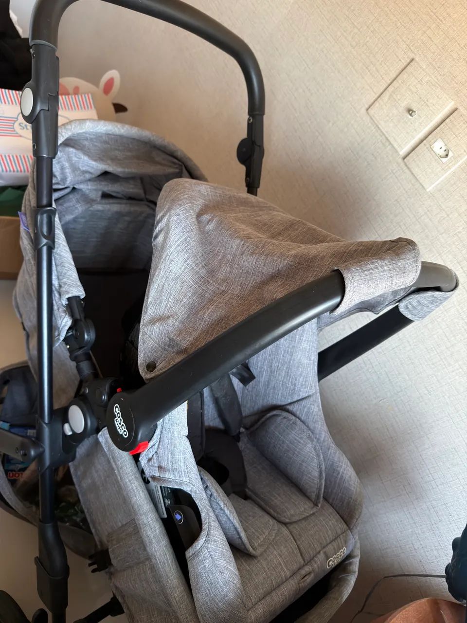 Carrinho de bebê Moisés com bebê conforto - Foto 5