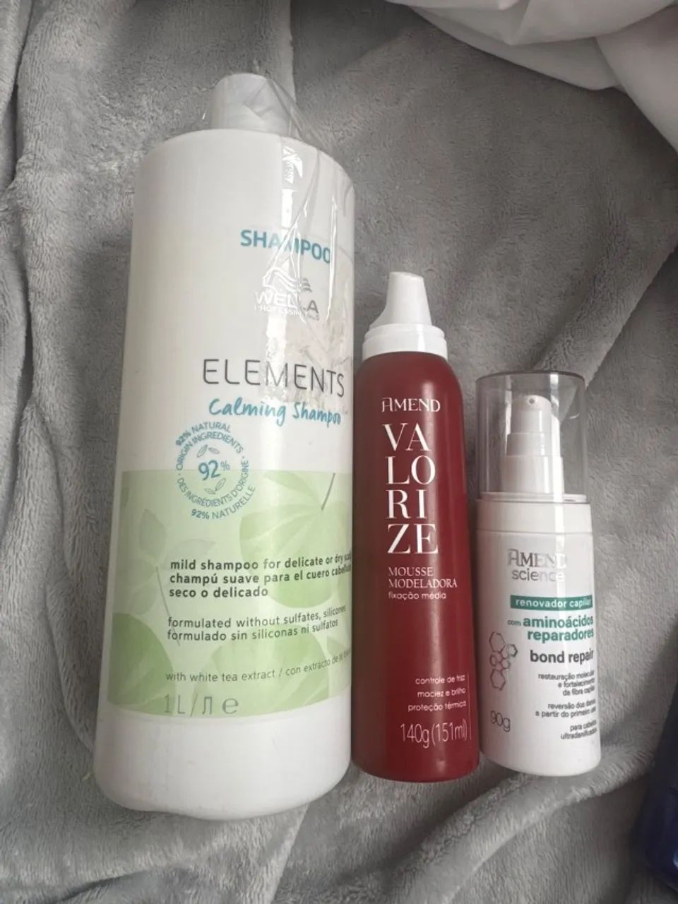 Kit produtos cabelo