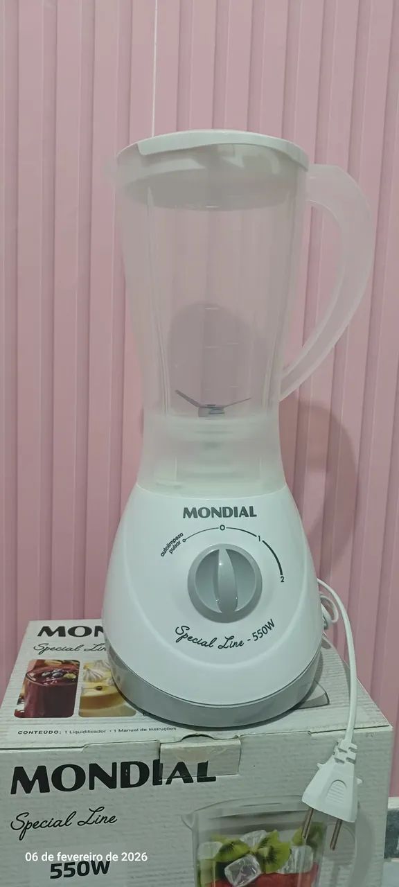 Liquidificador Mondial Special Line L-550-SL 2 Velocidades 550W Branco - 220v - Foto 2