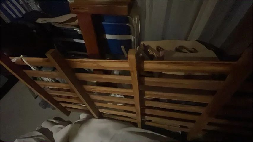 2 cama solteiros de madeira maciça Angelim  - Foto 3