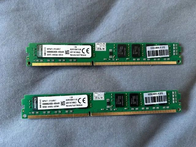 Memória 16GB Kingston DDR3 (2x8gb) 