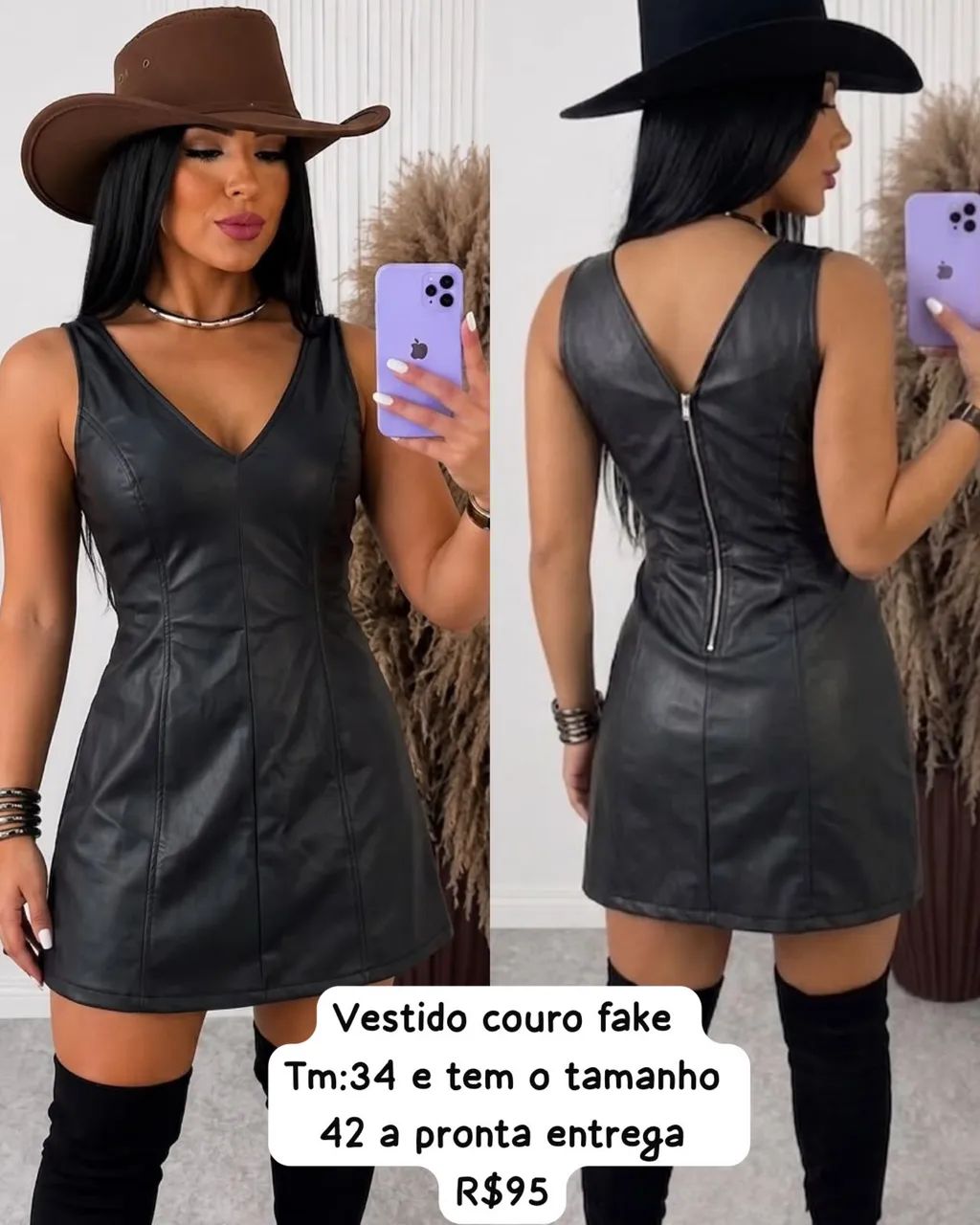 Vestido courino 