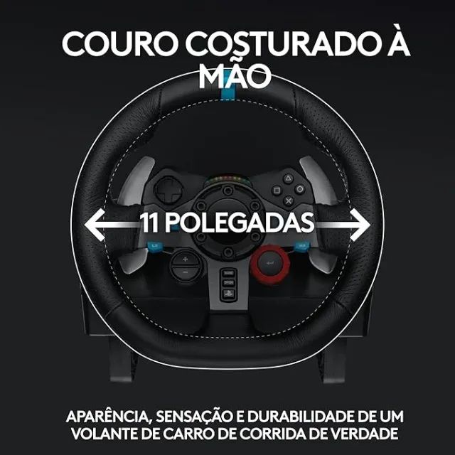 Volante Gamer Logitech G29 PRA SAIR LOGO!  - Foto 3