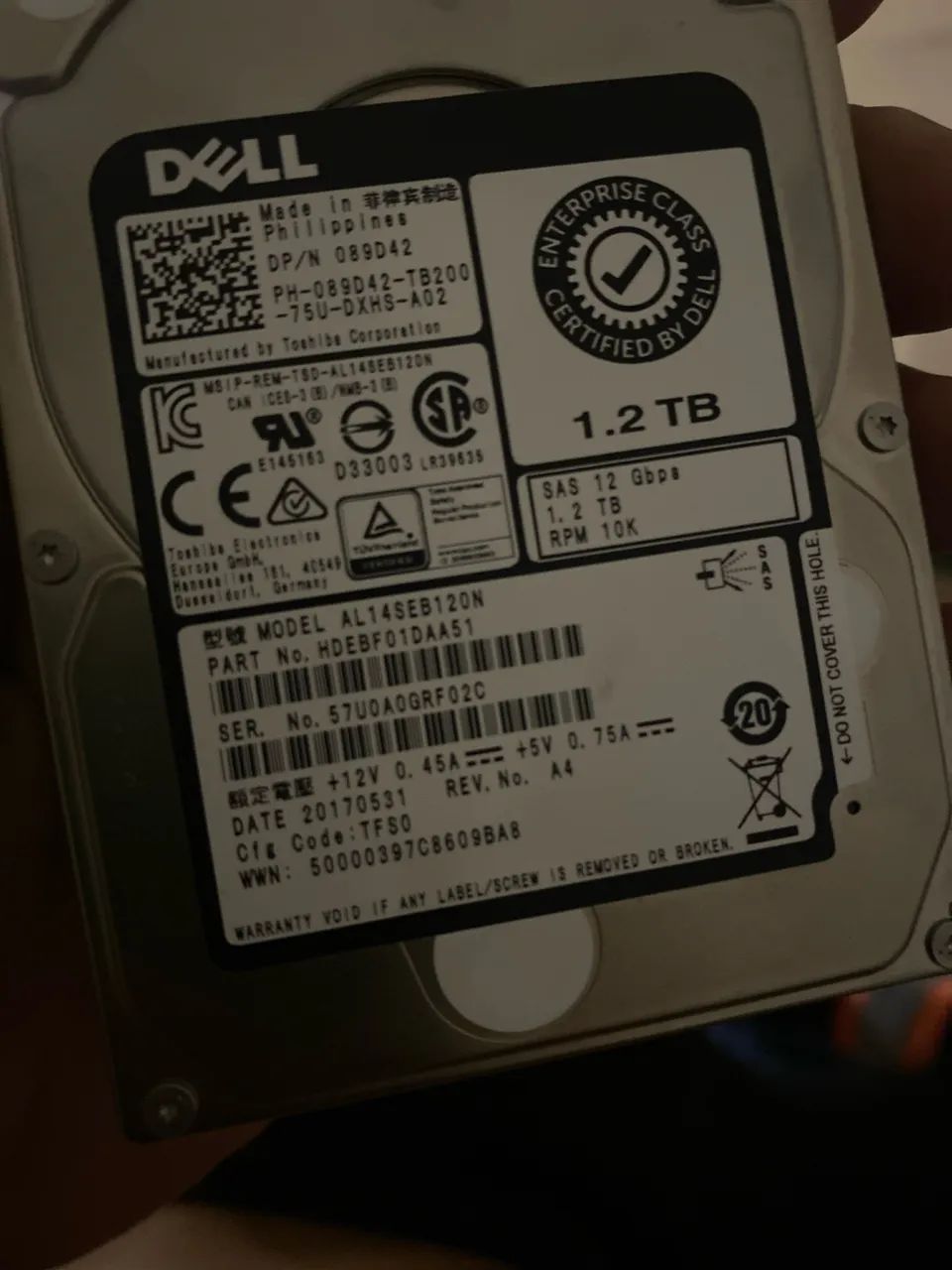 HD SAS 1.2 GB Dell  - Foto 2