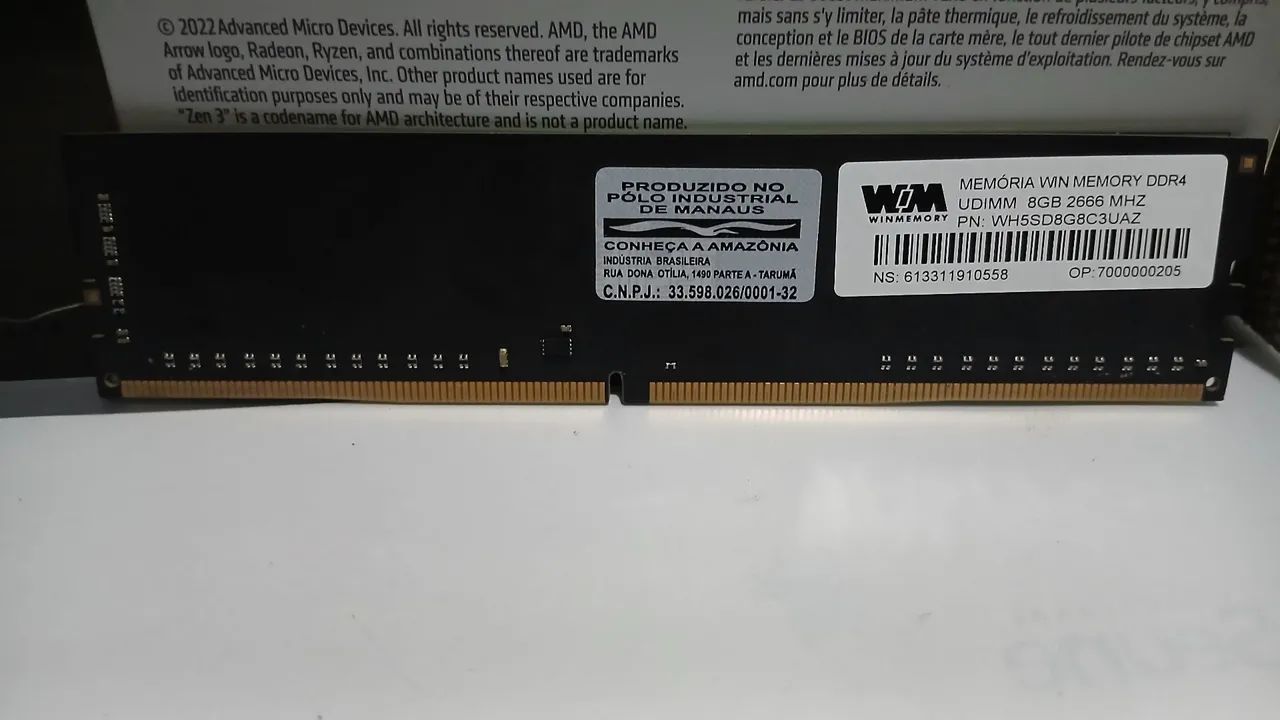 Memória Desktop  Win DDR4 2666 8gb - Foto 3