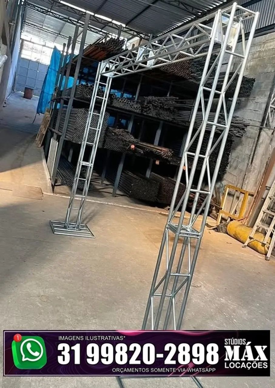Aluguel de Treliça BoxTruss 2,5m x 3m para iluminação e publicidade - Foto 3