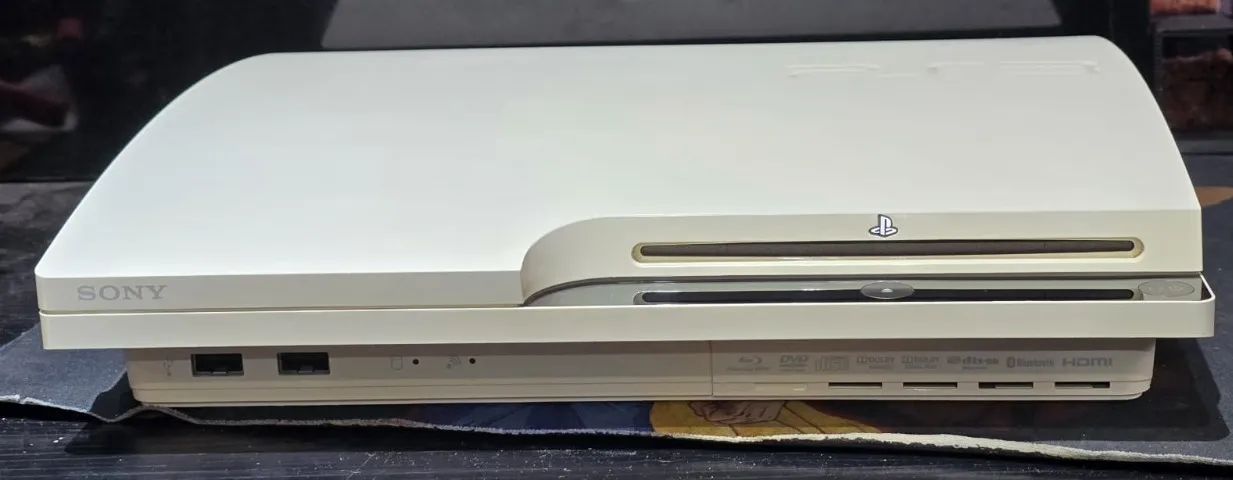 Console PS3 Slim Classic White Com Base  - Foto 2