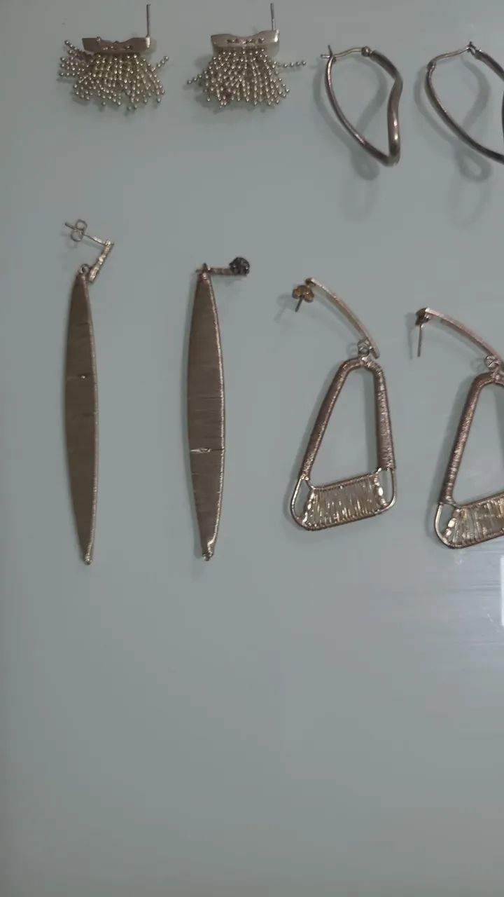 Pares de Brinco em Prata 4 modelos65579501624449124