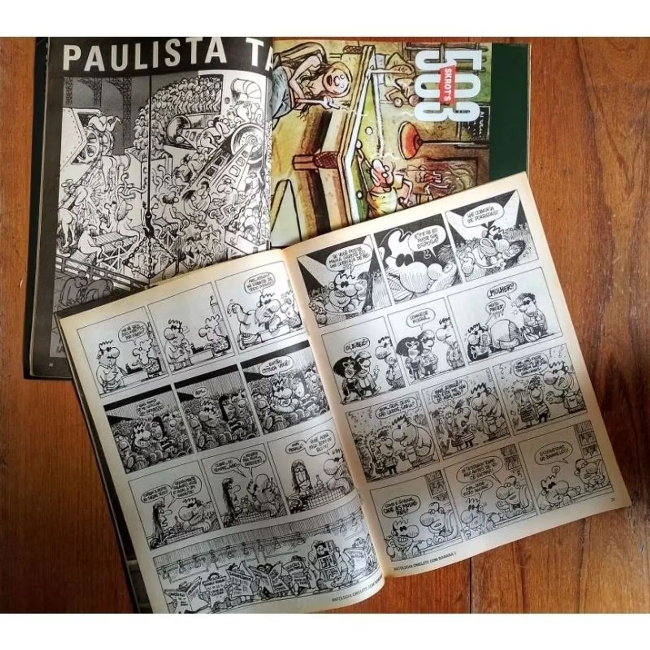 Lote 2 Revistas CHICLETE COM BANANA Angeli - Foto 2