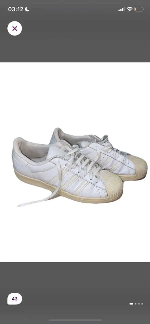 Tênis adidas branco 43