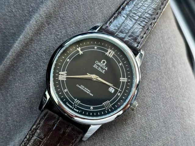 relógio omega deville quartz usado 40mm 100% funcional ótimo estado