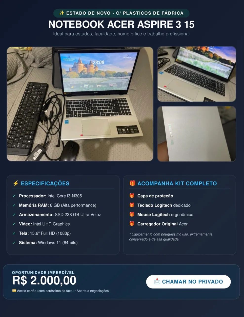 Notebook Acer 
