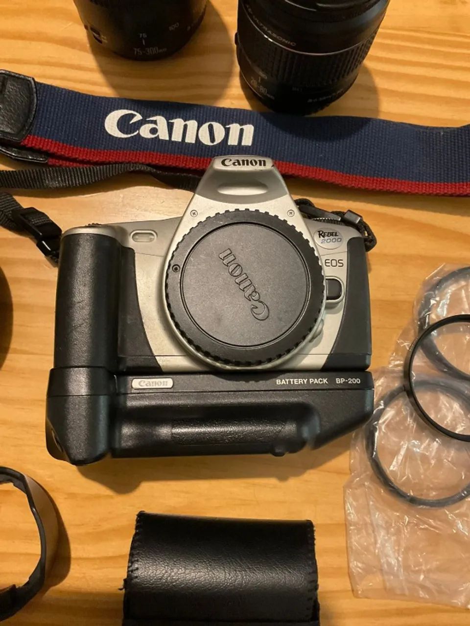 Kit Canon Analógico Rebel 2000 + Grip + Lentes (leia descrição) - Foto 4