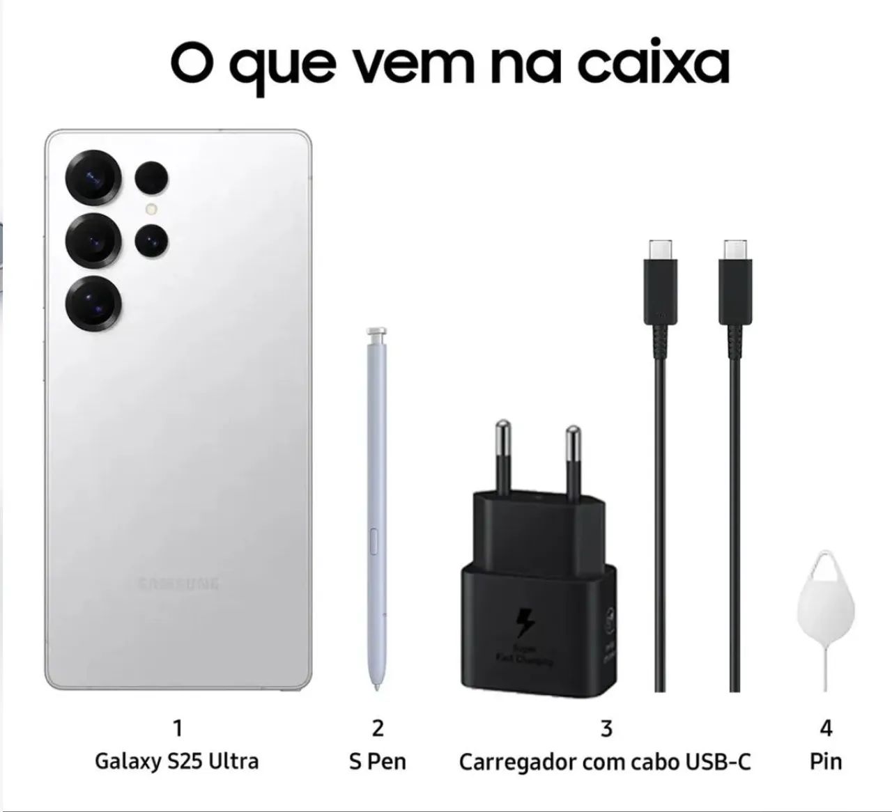 Celular Samsung S25 Ultra 256gb- Zero na caixa - Foto 3