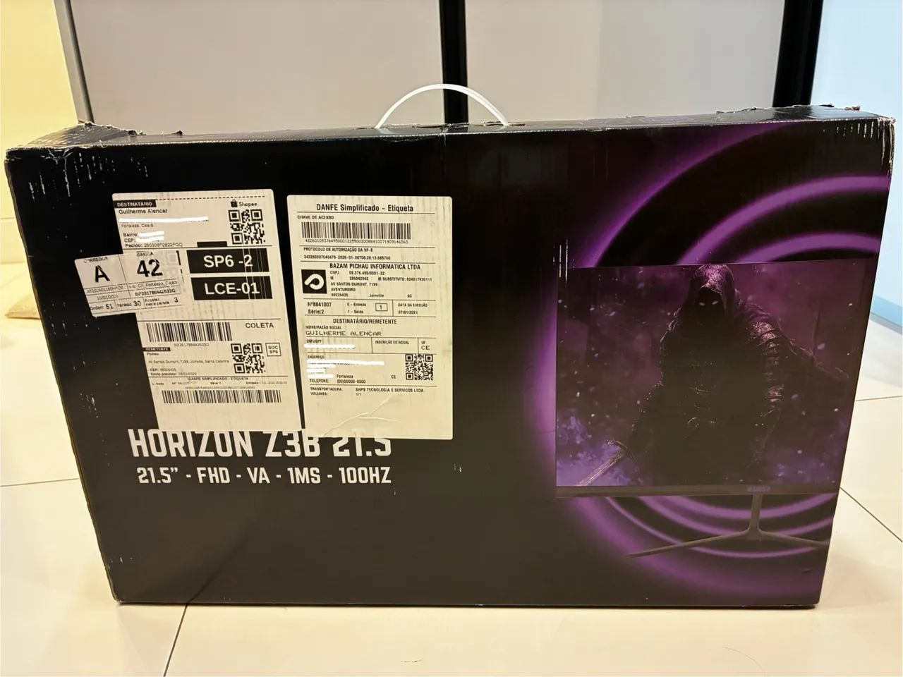 MONITOR GAMER MANCER 100 HZ 22 POLEGADAS NOVO