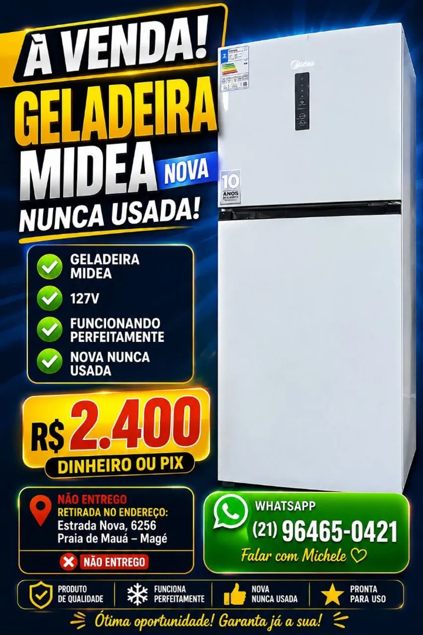 Geladeira Midea NOVA - Foto 3