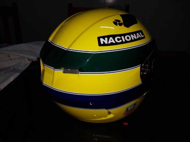 Capacete Personalizado Ayrton Senna - Novo - Sem uso - Na Caixa - Foto 14