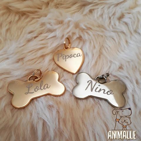 Coleira Com Placa De Identificação Para Cachorros E Gatos - Foto 3