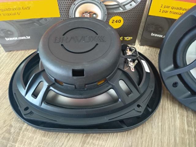 Par Alto Falante 6x9 Bravox 140w Rms Quadriaxial - Foto 4