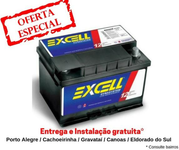 Bateria Excell 60Ah - Mais Barata do OLX