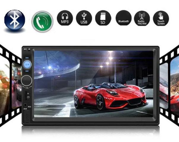 Central Multimídia Display Digital Bluetooth, Usb, Fm
