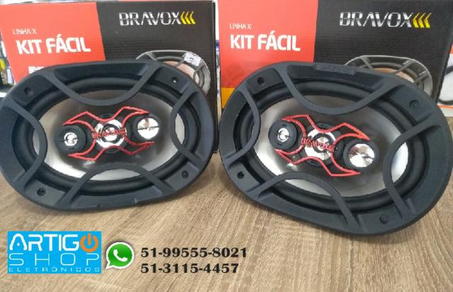 Par Alto Falante 6x9 Bravox 140w Rms Quadriaxial