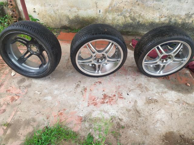 Vendo roda 19 com pneus novos - Foto 5