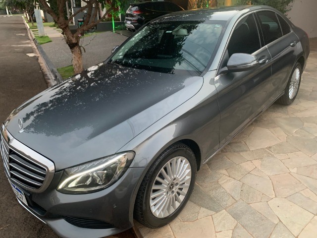 MERCEDES C 180 EXCLUSIVE 9G-TRONIC 1.6 TURBO 156 CV CINZA 35.000 KM 2018/2018