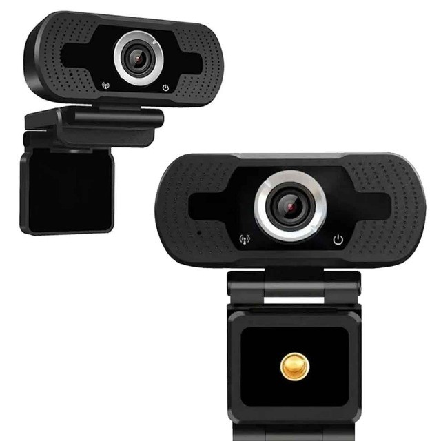 Webcam Full HD 1080p Microfone integrado Com Furo P/ Tripé