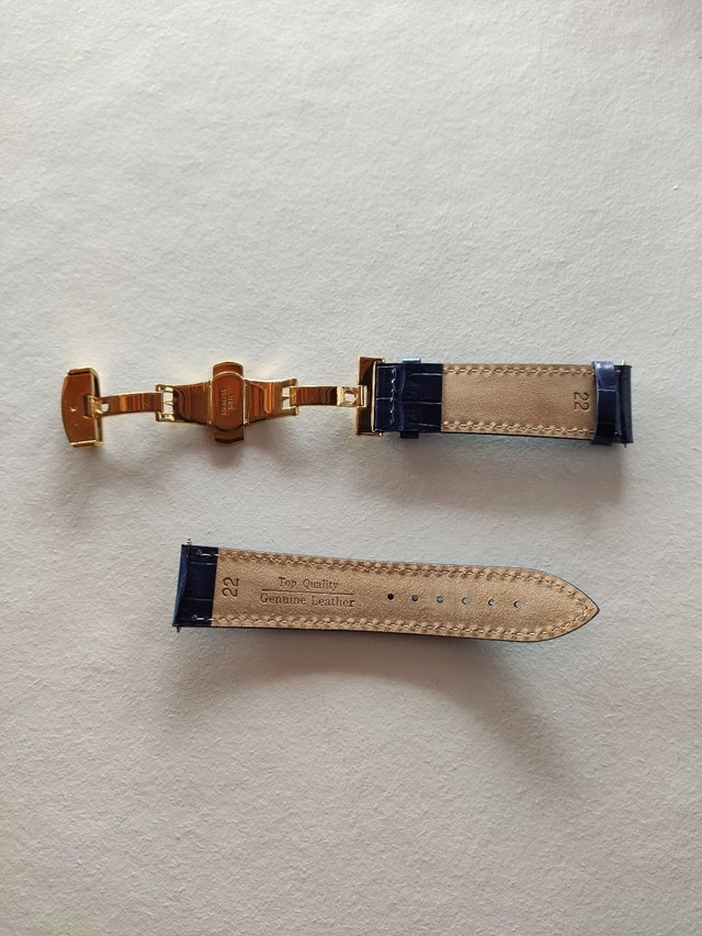 Pulseira de couro  com fecho de borboleta - Foto 2