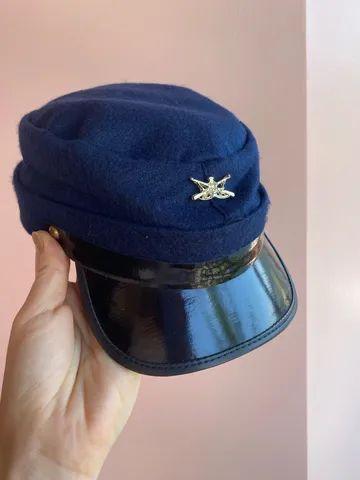 Chapéu cap confederados azul marinho feltro Lef?s