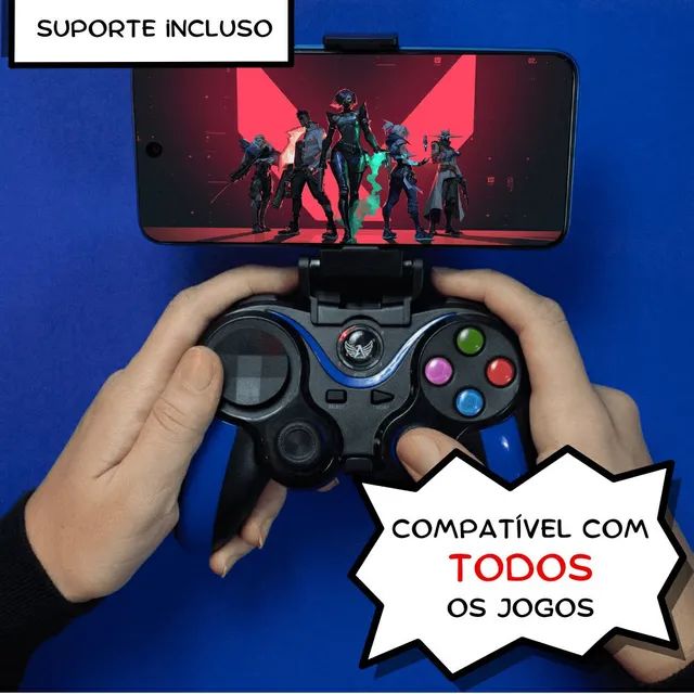 Controle Joystick gamepad para Celular PC Ps3 Tablet Android com bluetooth Wireless - Foto 5
