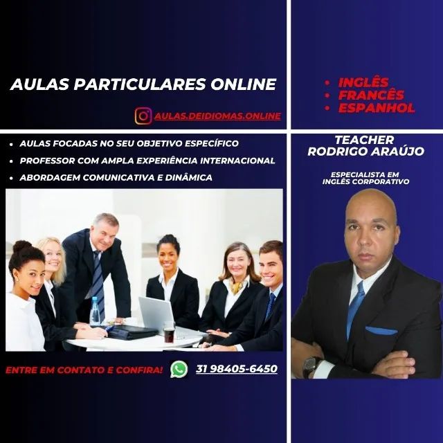INGLÊS E Espanhol para Viagem. Foco:Conversação. Prof:UFMG/USA/Europa -  Serviços - Funcionários, Belo Horizonte 1256202413