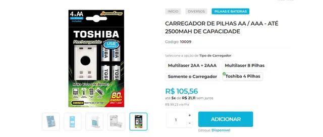 Carregador de Pilhas Diversos Modelos em até 8x no Cartão - Foto 2