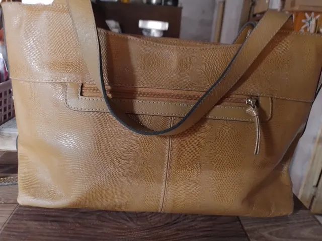 Vendo bolsa Couro Café  - Foto 2