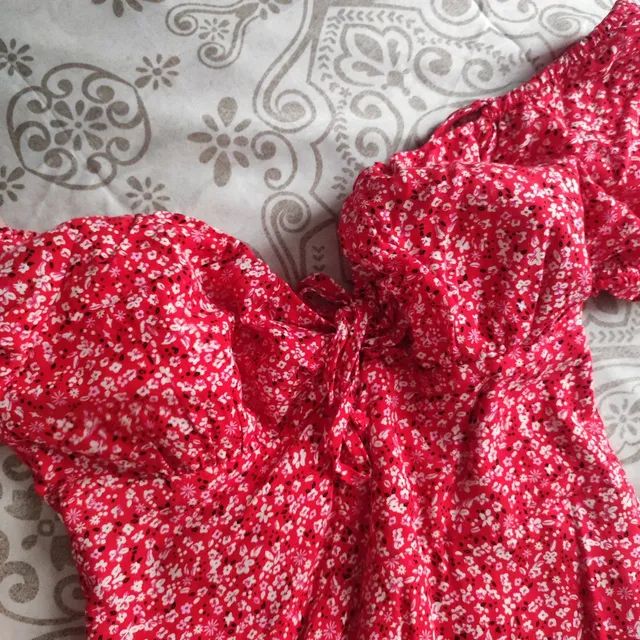 Vestido estampado novo