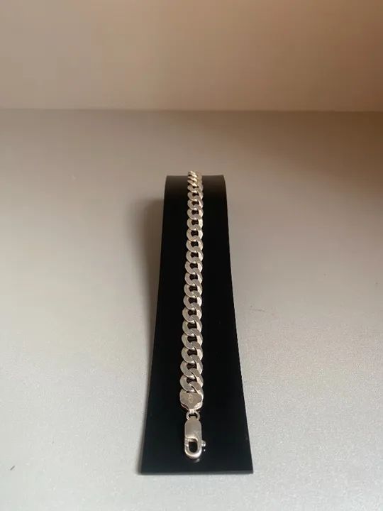 pulseira em prata 925 italiana groumet