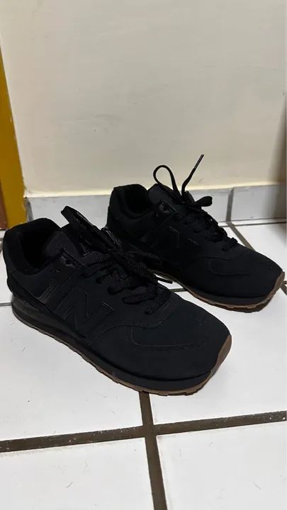 New Balance 574 Preto - Foto 3