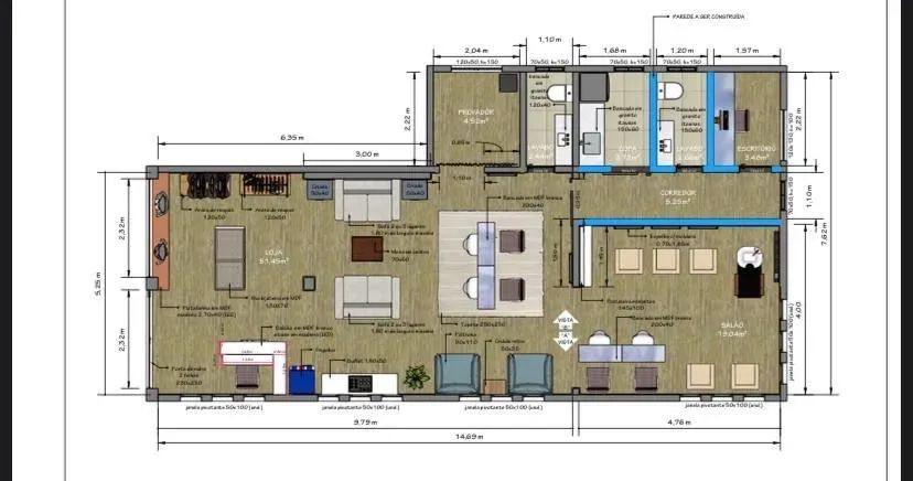 Loja para alugar, 100 m² por R$ 3.000,00/mês - Aracuí - Lauro de Freitas/BA - Foto 8