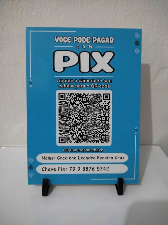 Plaquinha pix