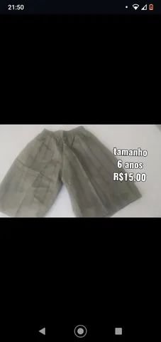 Shorts infantis em moletom e Tactel temos opções de 8 a 2 anos - Foto 5
