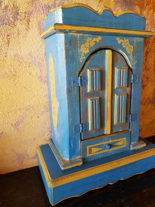 Oratório madeira barroco  - Foto 5