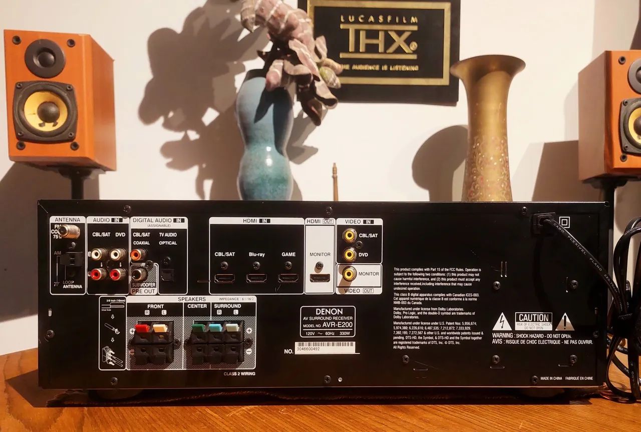 RECEIVER DENON AVR E200 5.1 75 a 165w/ch 6 a 16ohms - Foto 2