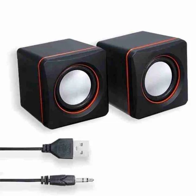 Caixinha de som USB P2 para computador PC e Notebook 