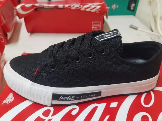 Tênis Adulto Unissex | Marca Coca-Cola | Modelo Daytona Classic | N°34 | Cor Preto Origina - Foto 3