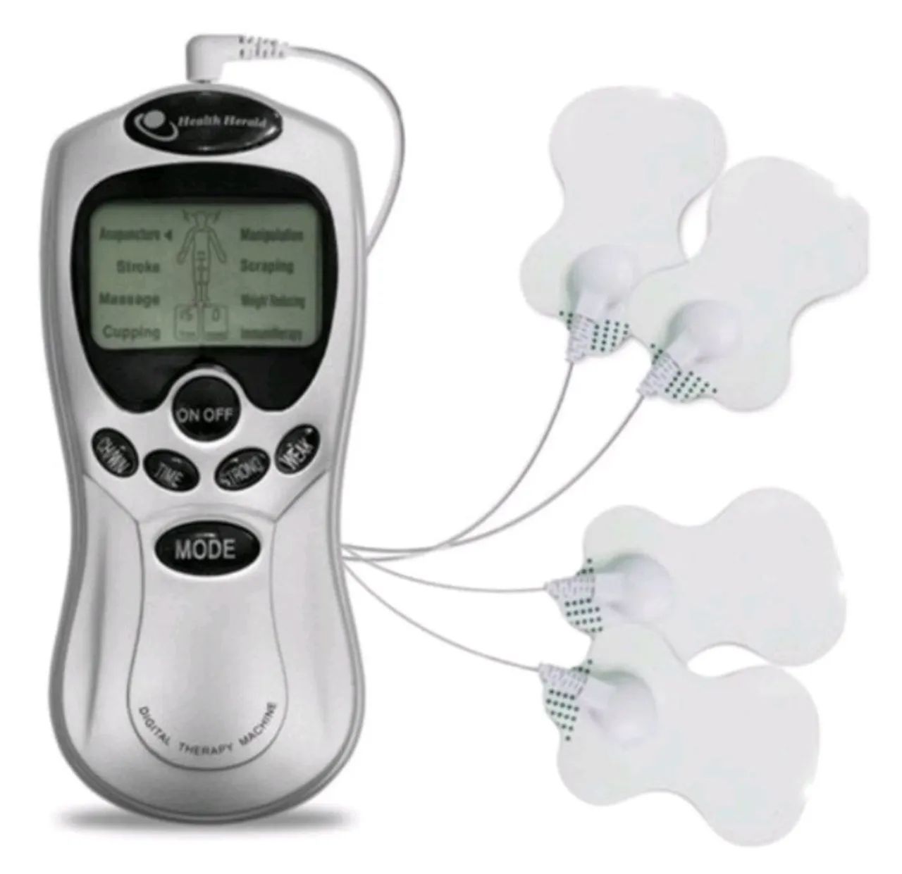 MASSAGEADOR TENS PORTÁTIL COM 4 ELETRODOS  - Foto 4