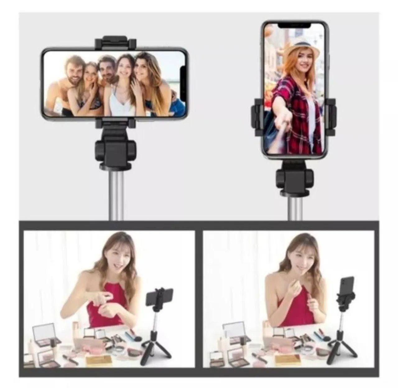  * tripé e bastão selfie 2 em 1 - Foto 3