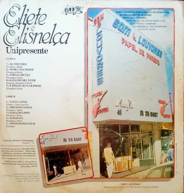 Lp Disco de Vinil Gospel Evangélico - Eliete E Elisnelça - Unipresente - Raro - Foto 2