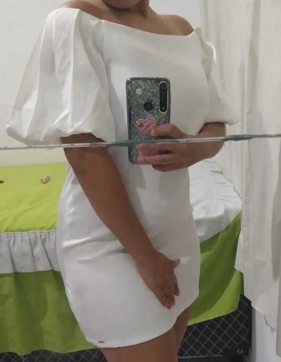 Vestido branco tomara que caia - Foto 2